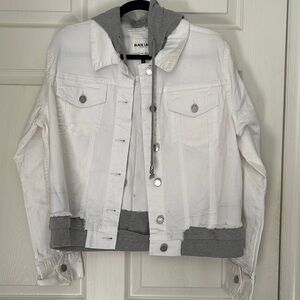 NanaMacs White Denim Jacket Large